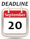 September 20th Deadline